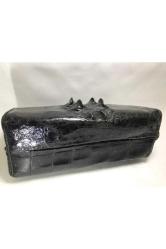 Timsah derisi çanta 23 cm 12 cm 9 cm ölçülerinde