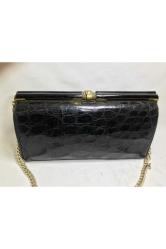 Timsah derisi çanta 23 cm 12 cm 9 cm ölçülerinde