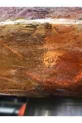 Fransız kosmos opalin camlı gaz lambası 39 cm boyunda