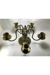 Avrupa pirinç şamdan 18,5 cm yüksekliğinde 33 cm genişliğinde