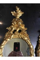 İtalyan ahşap el Oyması duvar aynaları 60 cm uzunluğunda