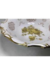 Pirken Hammer Çekoslovak Ajurlu Ve Gofreli Porselen Tabak 24 Cm Çapında