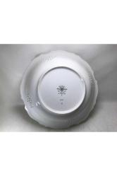 Pirken Hammer Çekoslovak Ajurlu Ve Gofreli Porselen Tabak 24 Cm Çapında