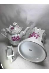 25,5 Cm Yüksekliğinde Fransız Porselen Çay Potu