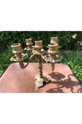 18,5 Cm Yüksekliğinde Pirinç Şamdan