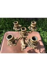 18,5 Cm Yüksekliğinde Pirinç Şamdan