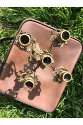 18,5 Cm Yüksekliğinde Pirinç Şamdan