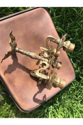 18,5 Cm Yüksekliğinde Pirinç Şamdan