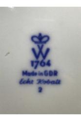 Echt Kobalt Doğu Almanya Trio - Çay Kahve Takımı