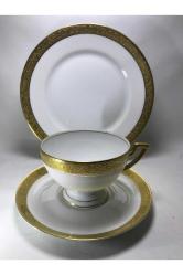 Altın Şeritli Trio - Çay Kahve Takımı