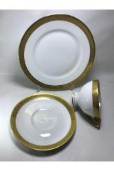 Altın Şeritli Trio - Çay Kahve Takımı