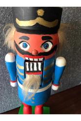 32 Cm Boyunda Ahşap Avrupa El Boyaması Fındıkkıran