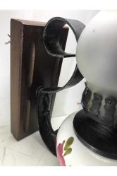 27 cm Yüksekliğinde Ahşap Kaideli Seramik Aplikler