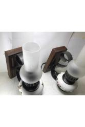 27 cm Yüksekliğinde Ahşap Kaideli Seramik Aplikler