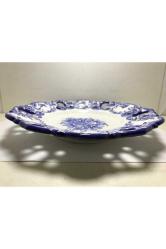 22,5 Cm Çapında Ajurlu El Boyama Portekiz Duvar Tabağı