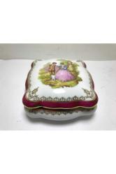 10,5 Cm X 10,5 Cm Ölçülerinde Fransız Limoges Bonboniyer