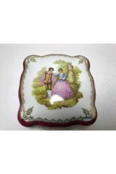 10,5 Cm X 10,5 Cm Ölçülerinde Fransız Limoges Bonboniyer