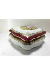 10,5 Cm X 10,5 Cm Ölçülerinde Fransız Limoges Bonboniyer