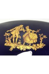 12 Cm Boyunda Fransız Limoges Kobalt Mavisi Bonboniyer