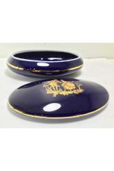 12 Cm Boyunda Fransız Limoges Kobalt Mavisi Bonboniyer