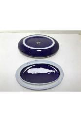 12 Cm Boyunda Fransız Limoges Kobalt Mavisi Bonboniyer