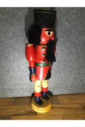 39 Cm Yüksekliğinde Avrupa Ahşap El Boyaması Fındık Kıran