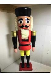 32,5 Cm Boyunda Ahşap El Boyaması Avrupa Fındıkkıran