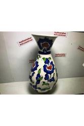 El Yapımı Kütahya Vazo 20 Cm Yüksekliğinde