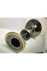 12,5 Cm Boyunda Pirinç Ve Cam Şamdan