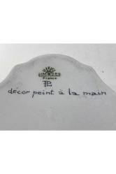 Fransız Limoges El Boyama Bonboniyer 11 Cm 11 Cm 3,5 Cm