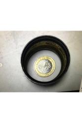 Gümüş Kaplama Peçetelik 4,5 Cm Çapında 3 Cm Eninde