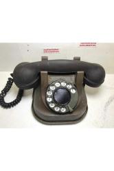 1950 Ler Bakır Gövdeli Bakalit Kasalı Rtt Belçika Üretimi Antika Telefon Yaklaşık 3 Kg Ağırlığında