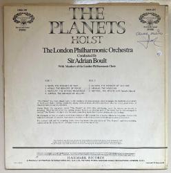 The Planets Holst The London Philharmonic Orchestra Conducted By Sir Adrian Boult Lp Plak (Orijinal Dönem Avrupa Baskı)