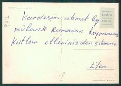 Erzurum Genel Görünüm Kartpostal, Arkası Yazılı