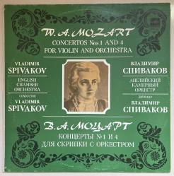 W. A. Mozart Vladimir Spivakov, English Chamber Orchestra  Concertos Nos.1 And 4 For Violin And Orchestra Lp Plak