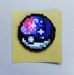 Pokemon PokeBall Pixel Art Rozet Özel Tasarım