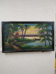 90x50 CM MANZARA YAĞLI BOYA TABLO