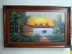 100 x 60 CM ÖLÇÜLERİNDE MANZARA YAĞLI BOYA TABLO