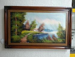 100 x 60 CM ÖLÇÜLERİNDE MANZARA YAĞLI BOYA TABLO
