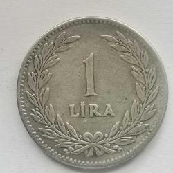TÜRKİYE  1947   1  LİRA   GÜMÜŞ
