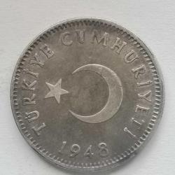 TÜRKİYE  1948   1  LİRA   GÜMÜŞ