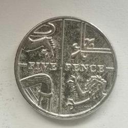 İNGİLTERE 2015  5  PENCE