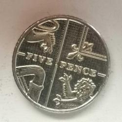 İNGİLTERE 2015  5  PENCE