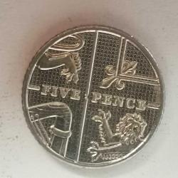 İNGİLTERE 2013  5  PENCE