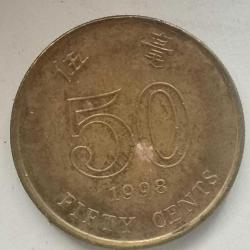 HONG KONG  1998  50 CENTS