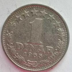 YUGOSLAVYA  1965    1  DİNAR