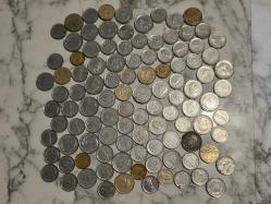 karışık yerli madeni para lotu 100 adet
