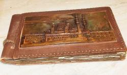 19753-MUHTEŞEM GÜZELLİKDE BAKIR KABARTMALI YENİ CAMİ RESİMLİ FOTOĞRAF ALBÜMÜ**TÜM SAYFALAR S/B FOTO VE KARTPOSTALLARLA DOLUDUR**