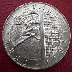 800 Ayar Gümüş Türkiye 150 Lira, 1978. 1978 Dünya Kupası. Çil. 6000 Adet Basılmıştır.