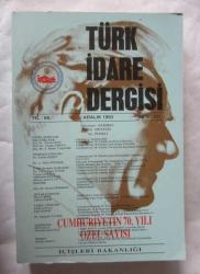 TÜRK İDARE DERGİSİ, 1983 - 1996, Sayı: 362, 372, 376, 378, 394, 396, 398, 399, 401, 413 [10 ADET]